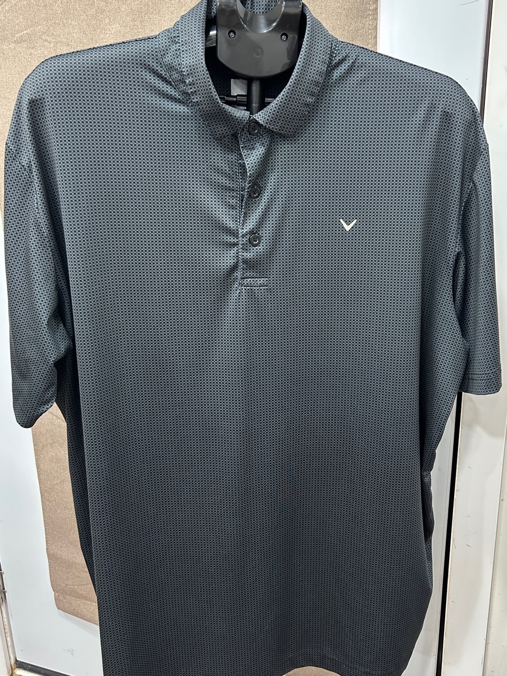 Callaway Black-Grey Microdot Polo